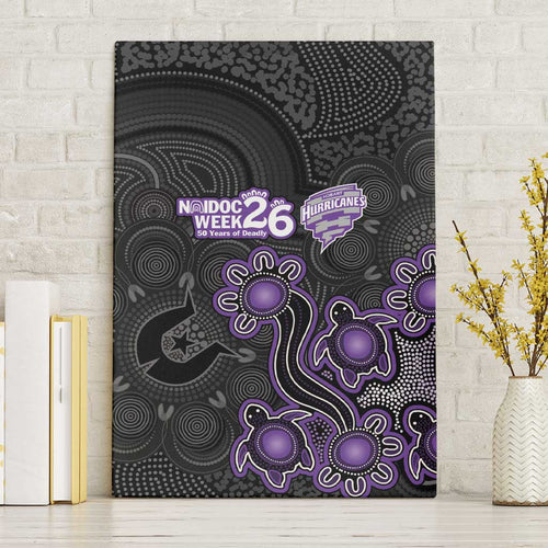 Hobart Hurricanes NAIDOC Week 2026 Canvas Wall Art Sea Turtles Aboriginal Art