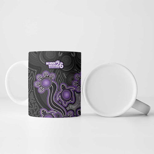 Personalised Hobart Hurricanes NAIDOC Week 2026 Ceramic Mug Sea Turtles Aboriginal Art