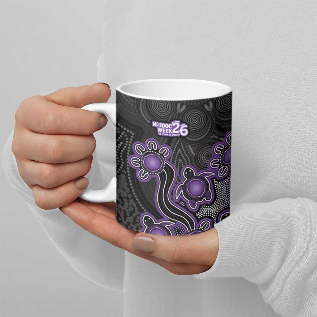 Personalised Hobart Hurricanes NAIDOC Week 2026 Ceramic Mug Sea Turtles Aboriginal Art