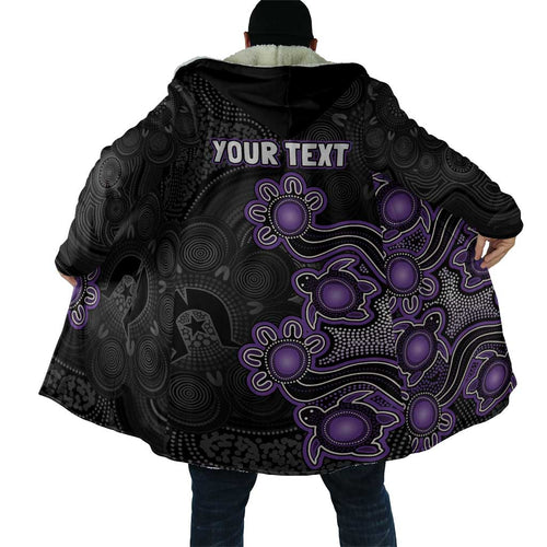 Personalised Hobart Hurricanes NAIDOC Week 2026 Cloak Sea Turtles Aboriginal Art
