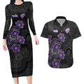 Personalised Hobart Hurricanes NAIDOC Week 2026 Couples Matching Long Sleeve Bodycon Dress and Hawaiian Shirt Sea Turtles Aboriginal Art