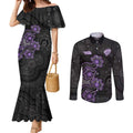 Personalised Hobart Hurricanes NAIDOC Week 2026 Couples Matching Mermaid Dress and Long Sleeve Button Shirt Sea Turtles Aboriginal Art