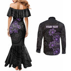 Personalised Hobart Hurricanes NAIDOC Week 2026 Couples Matching Mermaid Dress and Long Sleeve Button Shirt Sea Turtles Aboriginal Art