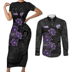 Personalised Hobart Hurricanes NAIDOC Week 2026 Couples Matching Short Sleeve Bodycon Dress and Long Sleeve Button Shirt Sea Turtles Aboriginal Art