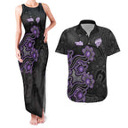 Personalised Hobart Hurricanes NAIDOC Week 2026 Couples Matching Tank Maxi Dress and Hawaiian Shirt Sea Turtles Aboriginal Art