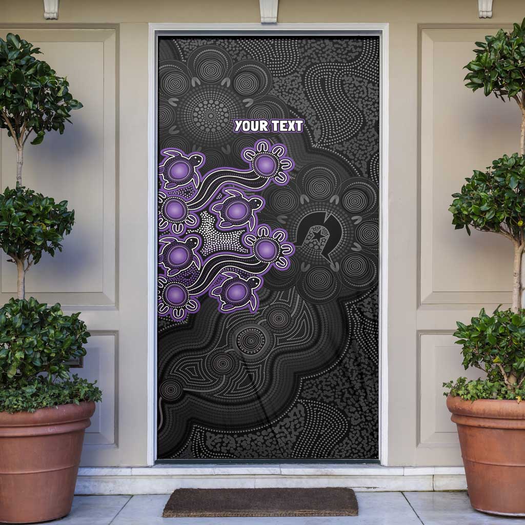 Personalised Hobart Hurricanes NAIDOC Week 2026 Door Cover Sea Turtles Aboriginal Art