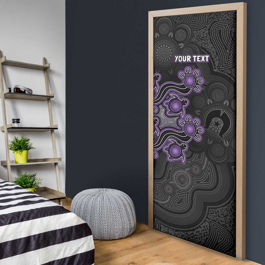 Personalised Hobart Hurricanes NAIDOC Week 2026 Door Cover Sea Turtles Aboriginal Art