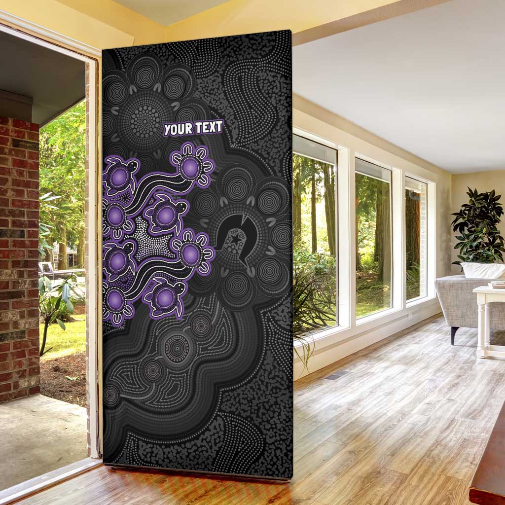 Personalised Hobart Hurricanes NAIDOC Week 2026 Door Cover Sea Turtles Aboriginal Art