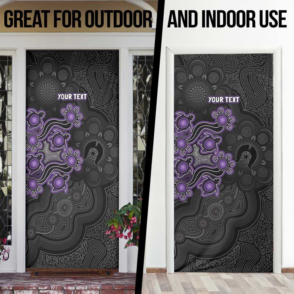 Personalised Hobart Hurricanes NAIDOC Week 2026 Door Cover Sea Turtles Aboriginal Art
