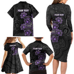 Personalised Hobart Hurricanes NAIDOC Week 2026 Family Matching Long Sleeve Bodycon Dress and Hawaiian Shirt Sea Turtles Aboriginal Art