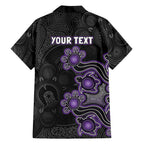 Personalised Hobart Hurricanes NAIDOC Week 2026 Family Matching Off Shoulder Maxi Dress and Hawaiian Shirt Sea Turtles Aboriginal Art