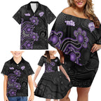 Personalised Hobart Hurricanes NAIDOC Week 2026 Family Matching Off Shoulder Short Dress and Hawaiian Shirt Sea Turtles Aboriginal Art