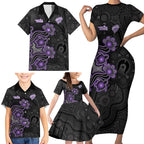 Personalised Hobart Hurricanes NAIDOC Week 2026 Family Matching Short Sleeve Bodycon Dress and Hawaiian Shirt Sea Turtles Aboriginal Art