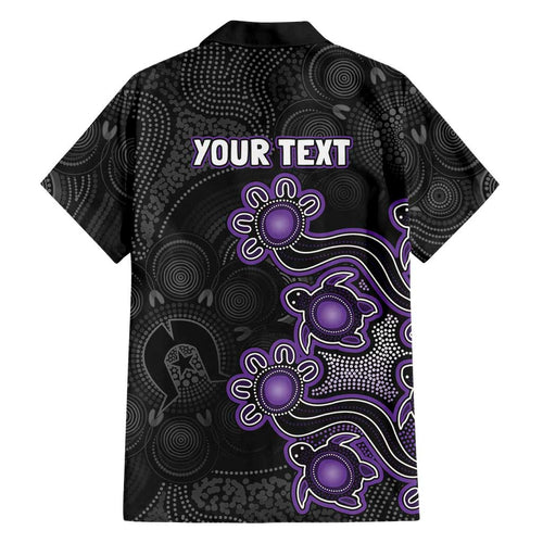 Personalised Hobart Hurricanes NAIDOC Week 2026 Hawaiian Shirt Sea Turtles Aboriginal Art