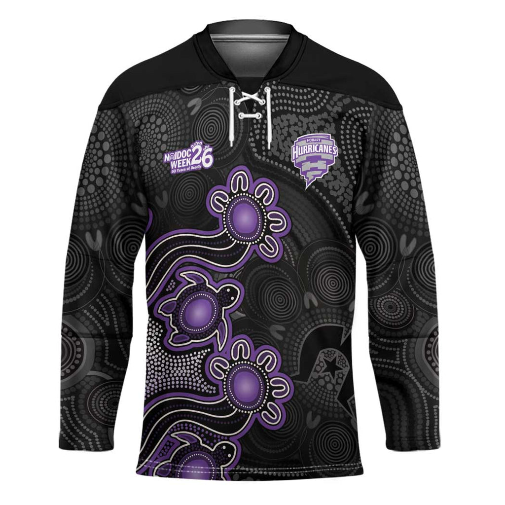 Personalised Hobart Hurricanes NAIDOC Week 2026 Hockey Jersey Sea Turtles Aboriginal Art
