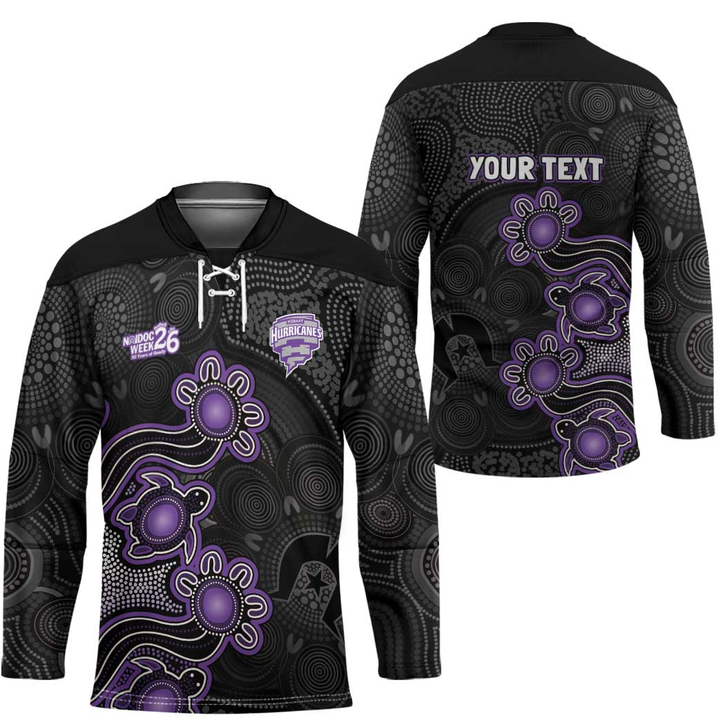 Personalised Hobart Hurricanes NAIDOC Week 2026 Hockey Jersey Sea Turtles Aboriginal Art