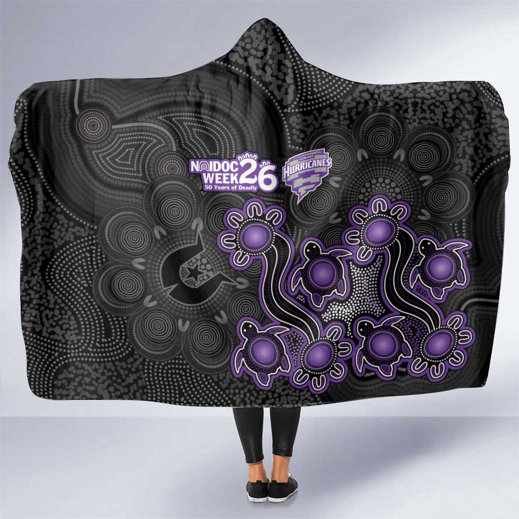Hobart Hurricanes NAIDOC Week 2026 Hooded Blanket Sea Turtles Aboriginal Art