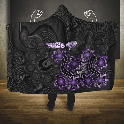 Hobart Hurricanes NAIDOC Week 2026 Hooded Blanket Sea Turtles Aboriginal Art