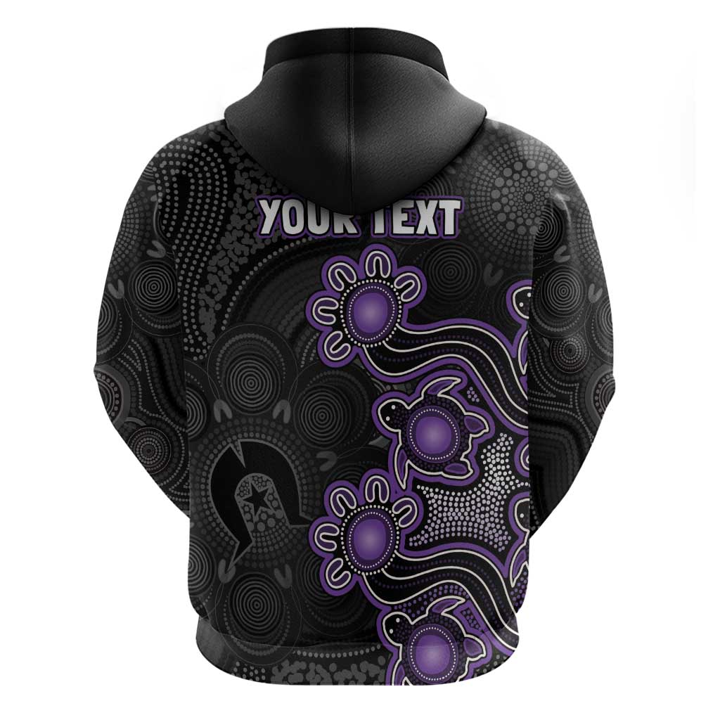Personalised Hobart Hurricanes NAIDOC Week 2026 Hoodie Sea Turtles Aboriginal Art