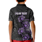 Personalised Hobart Hurricanes NAIDOC Week 2026 Kid Polo Shirt Sea Turtles Aboriginal Art