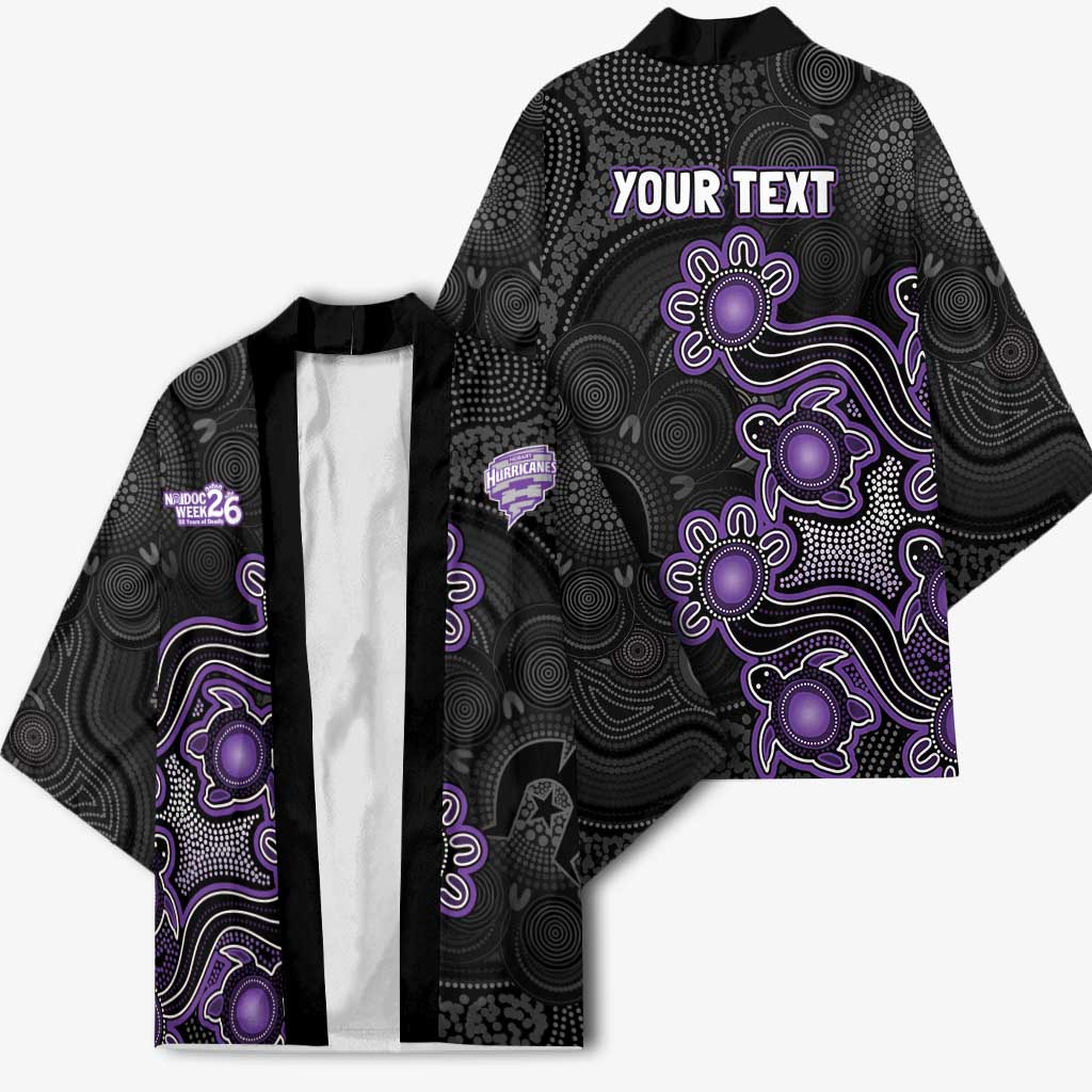 Personalised Hobart Hurricanes NAIDOC Week 2026 Kimono Sea Turtles Aboriginal Art