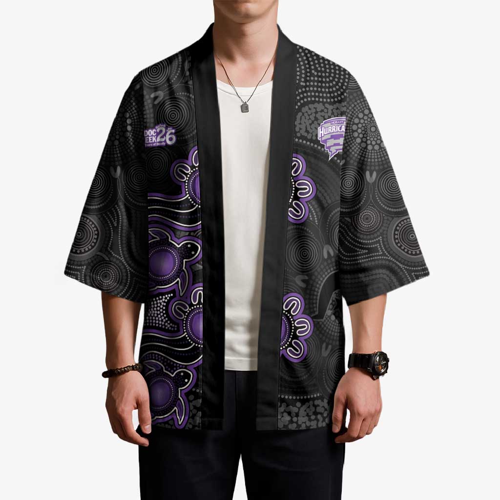 Personalised Hobart Hurricanes NAIDOC Week 2026 Kimono Sea Turtles Aboriginal Art