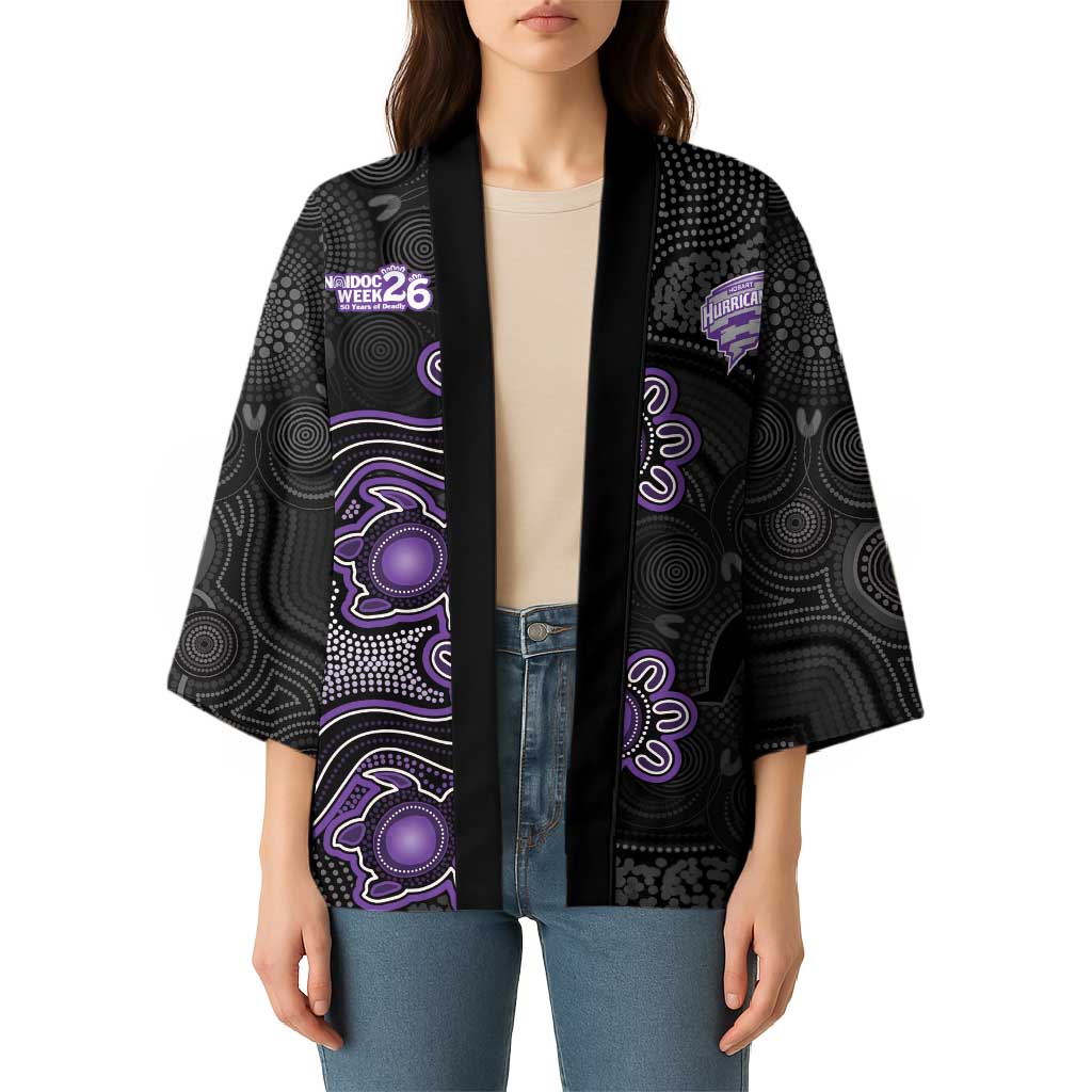 Personalised Hobart Hurricanes NAIDOC Week 2026 Kimono Sea Turtles Aboriginal Art