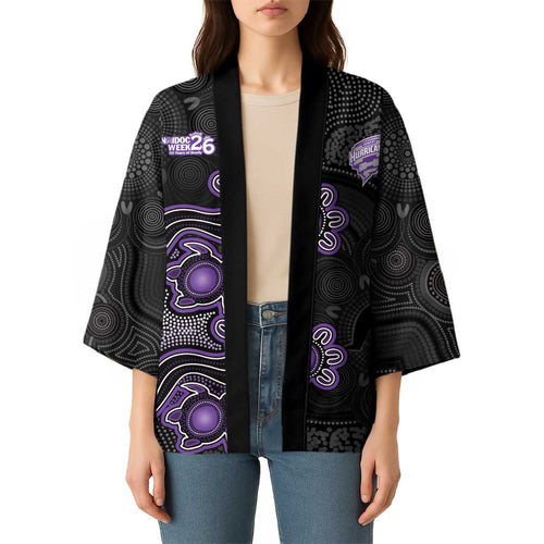 Personalised Hobart Hurricanes NAIDOC Week 2026 Kimono Sea Turtles Aboriginal Art
