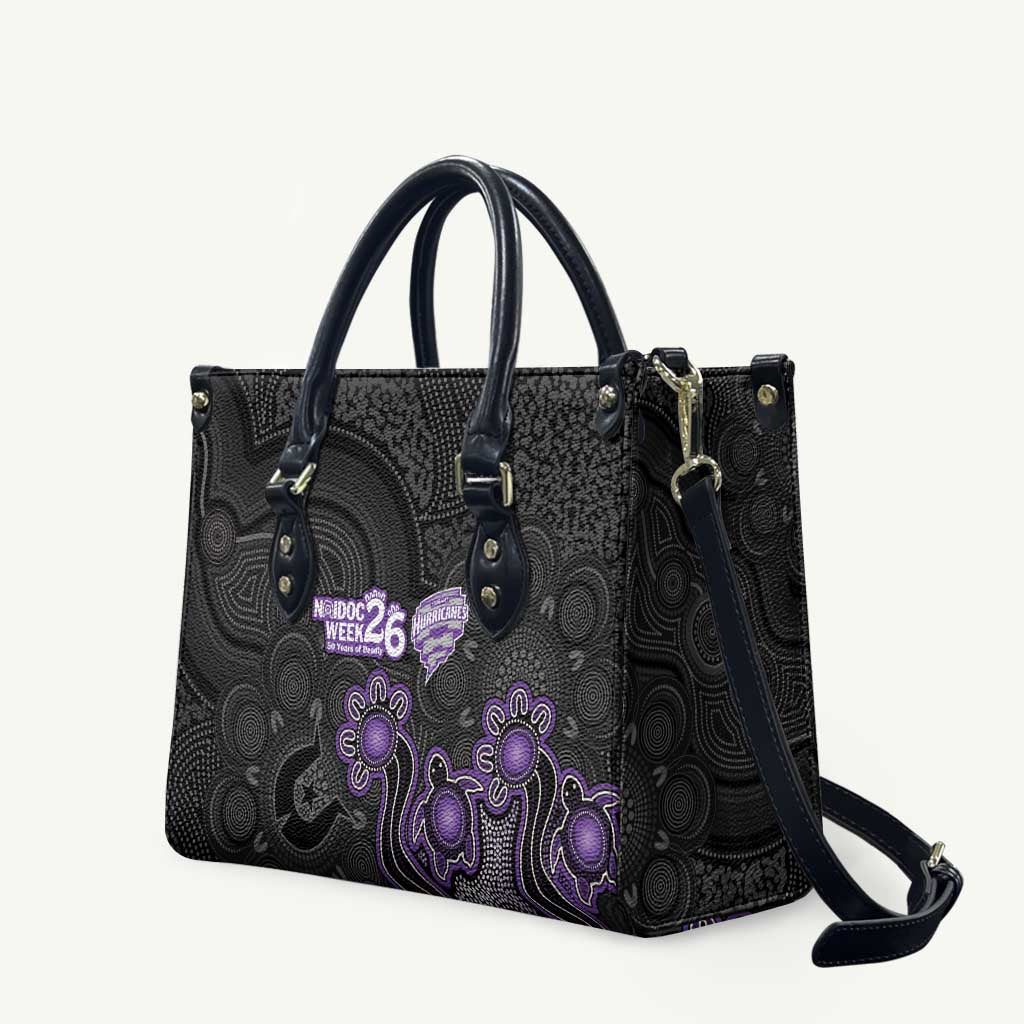 Hobart Hurricanes NAIDOC Week 2026 Leather Bag Sea Turtles Aboriginal Art