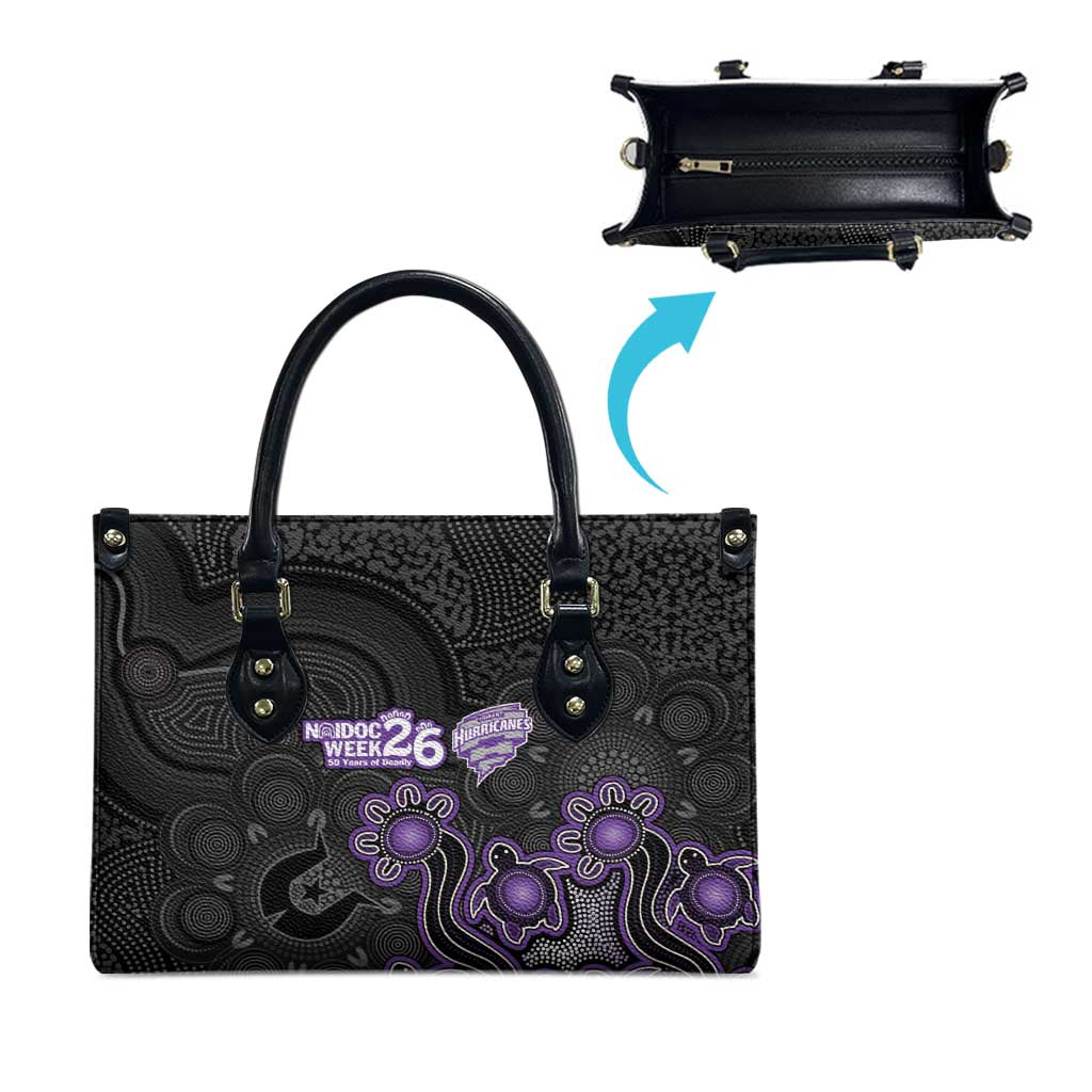 Hobart Hurricanes NAIDOC Week 2026 Leather Bag Sea Turtles Aboriginal Art