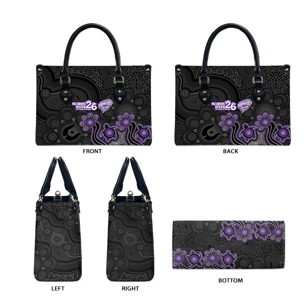 Hobart Hurricanes NAIDOC Week 2026 Leather Bag Sea Turtles Aboriginal Art