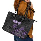 Hobart Hurricanes NAIDOC Week 2026 Leather Tote Bag Sea Turtles Aboriginal Art