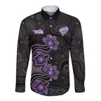 Personalised Hobart Hurricanes NAIDOC Week 2026 Long Sleeve Button Shirt Sea Turtles Aboriginal Art