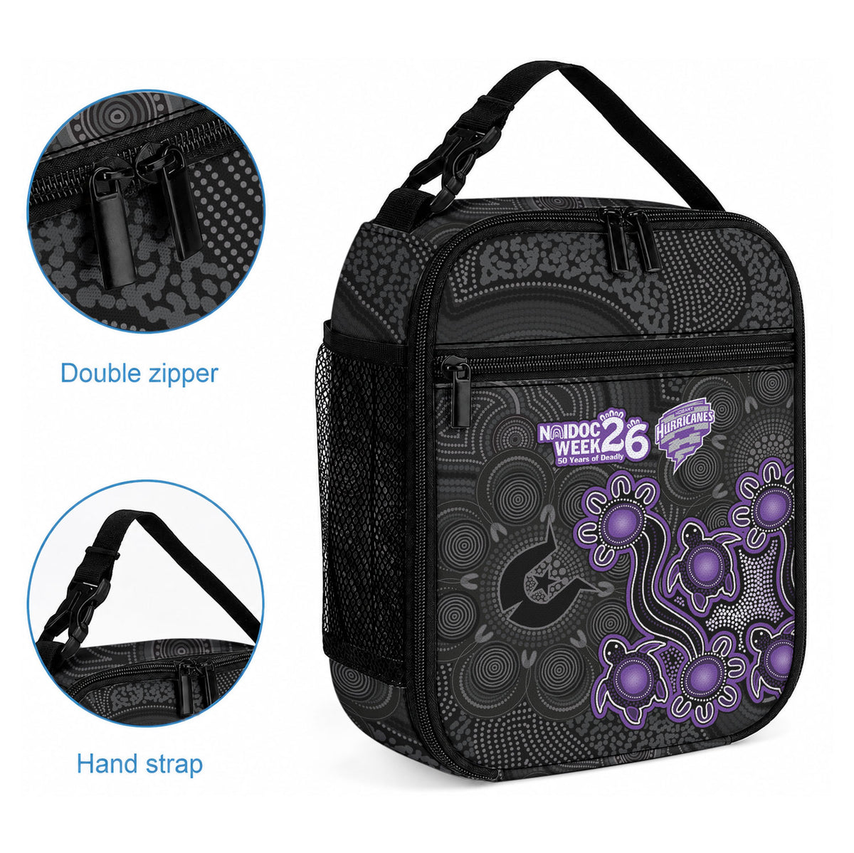 Hobart Hurricanes NAIDOC Week 2026 Lunch Bag Sea Turtles Aboriginal Art