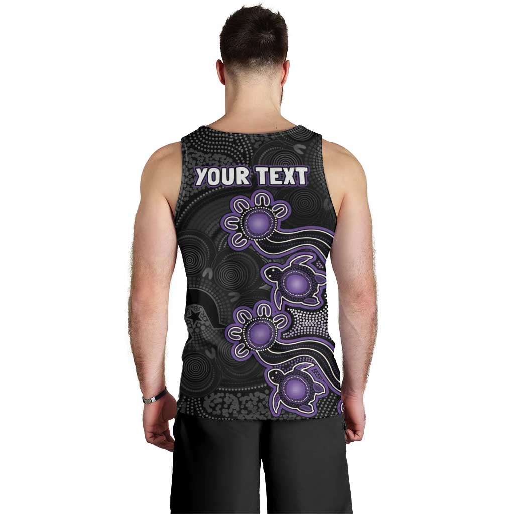 Personalised Hobart Hurricanes NAIDOC Week 2026 Men Tank Top Sea Turtles Aboriginal Art