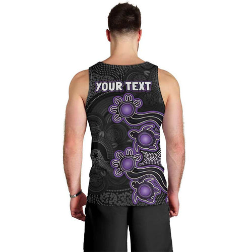 Personalised Hobart Hurricanes NAIDOC Week 2026 Men Tank Top Sea Turtles Aboriginal Art