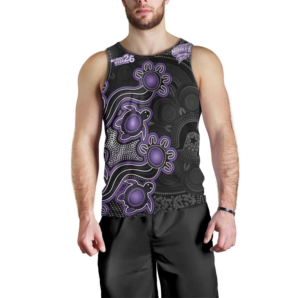 Personalised Hobart Hurricanes NAIDOC Week 2026 Men Tank Top Sea Turtles Aboriginal Art