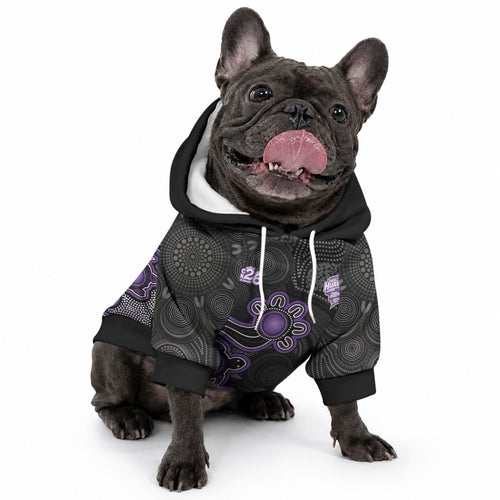 Personalised Hobart Hurricanes NAIDOC Week 2026 Pet Hoodie Sea Turtles Aboriginal Art