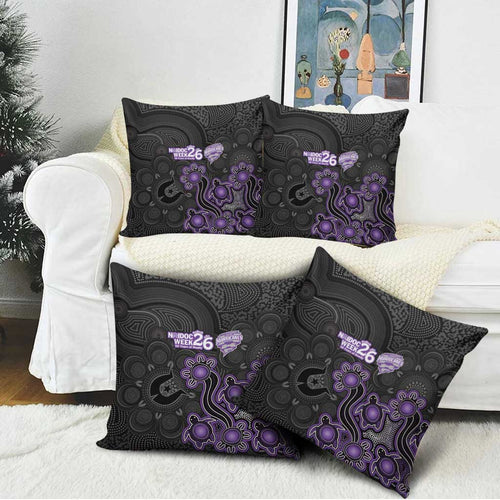 Hobart Hurricanes NAIDOC Week 2026 Pillow Cover Sea Turtles Aboriginal Art