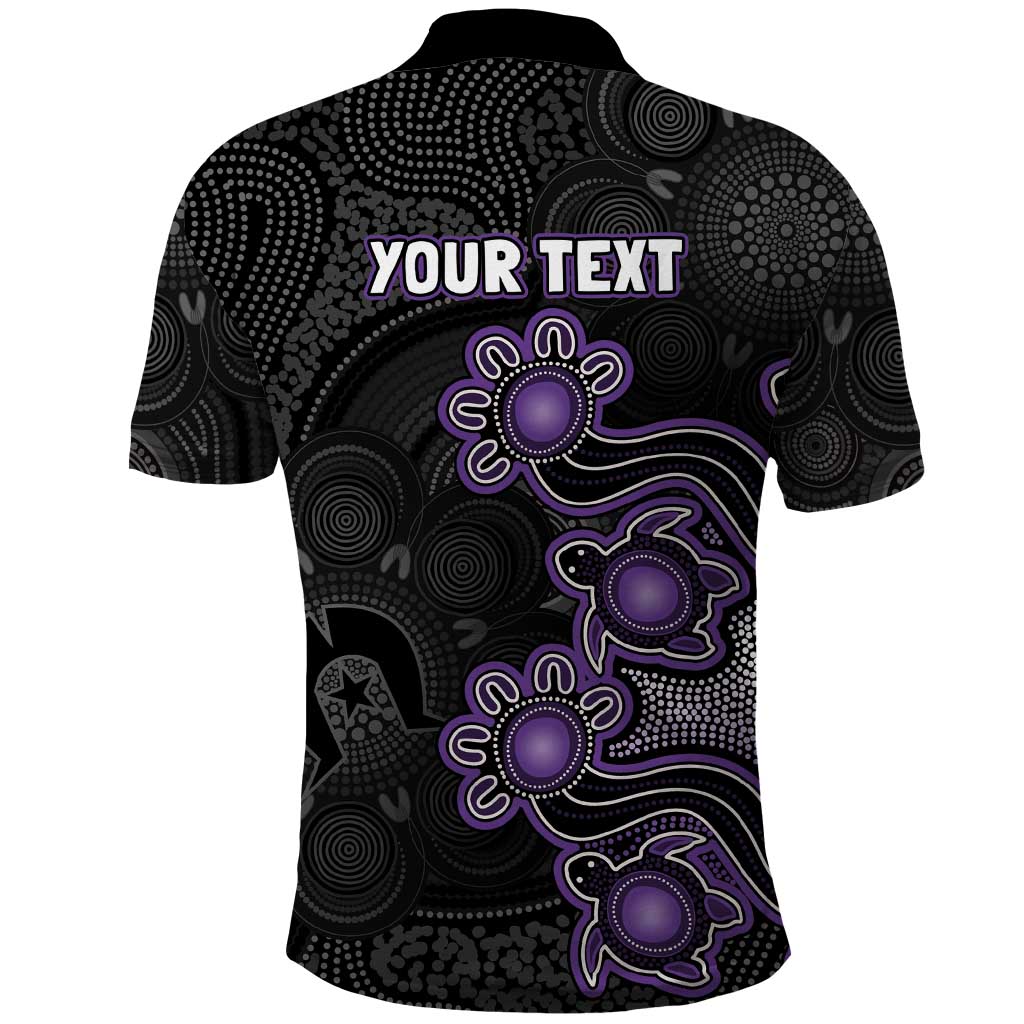 Personalised Hobart Hurricanes NAIDOC Week 2026 Polo Shirt Sea Turtles Aboriginal Art