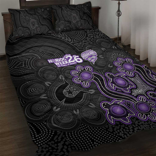 Hobart Hurricanes NAIDOC Week 2026 Quilt Bed Set Sea Turtles Aboriginal Art