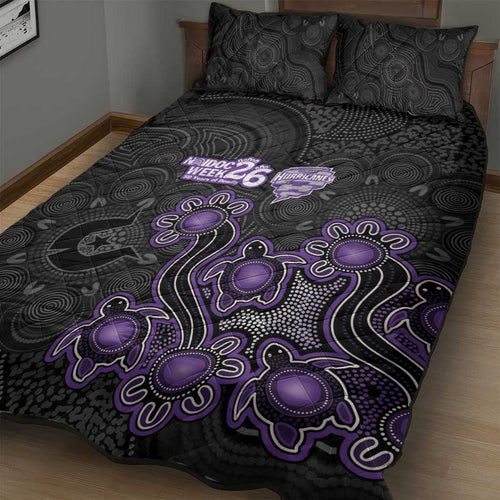 Hobart Hurricanes NAIDOC Week 2026 Quilt Bed Set Sea Turtles Aboriginal Art
