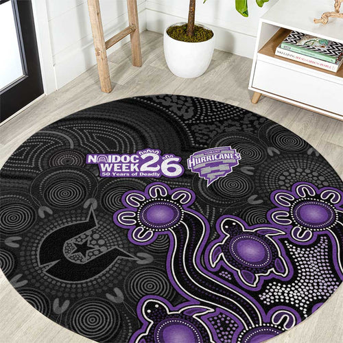 Hobart Hurricanes NAIDOC Week 2026 Round Carpet Sea Turtles Aboriginal Art