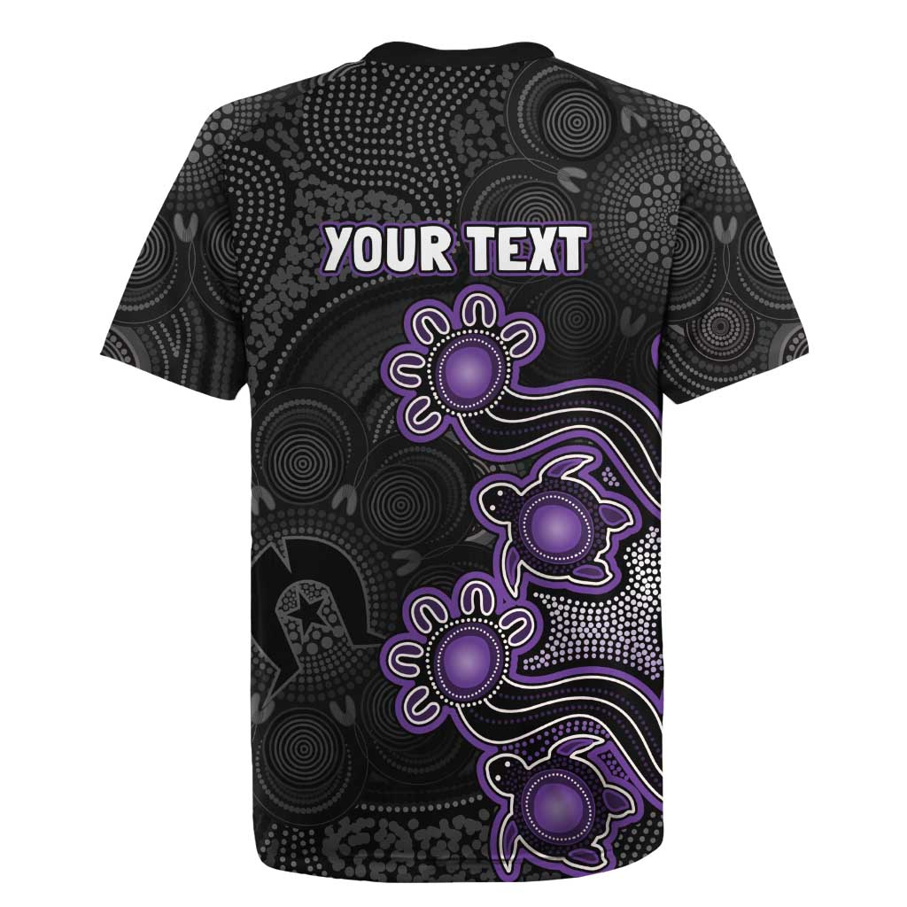 Personalised Hobart Hurricanes NAIDOC Week 2026 Rugby Jersey Sea Turtles Aboriginal Art