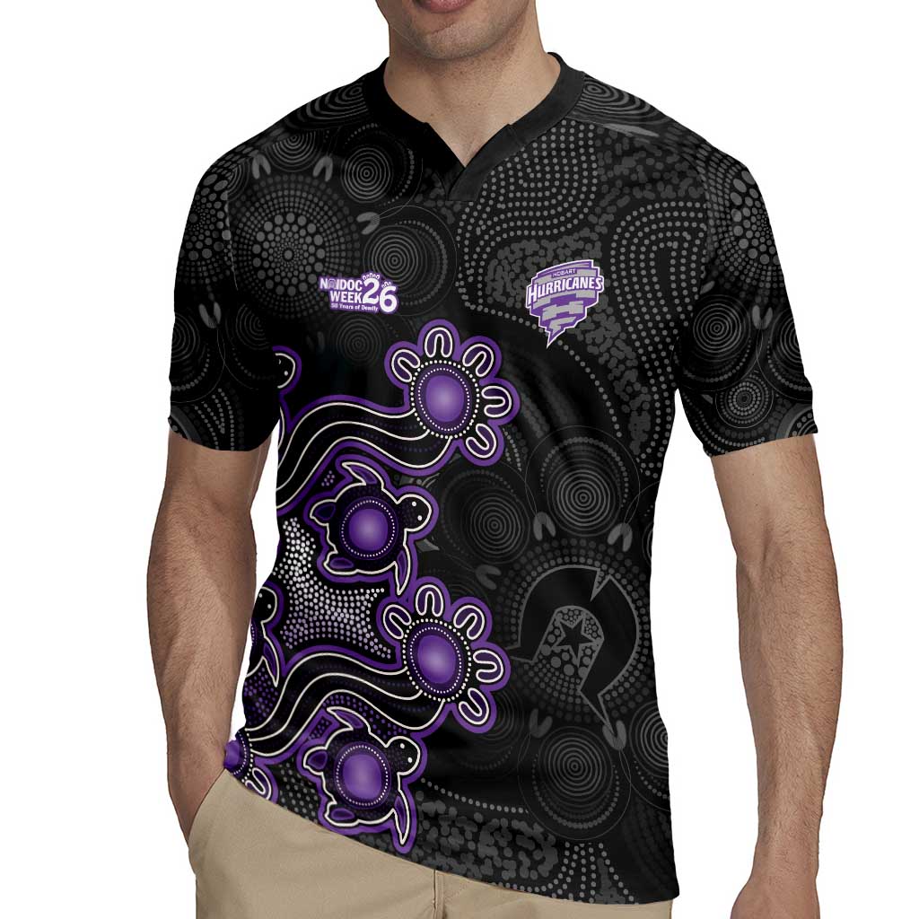 Personalised Hobart Hurricanes NAIDOC Week 2026 Rugby Jersey Sea Turtles Aboriginal Art