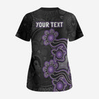 Personalised Hobart Hurricanes NAIDOC Week 2026 Scrub Top Sea Turtles Aboriginal Art