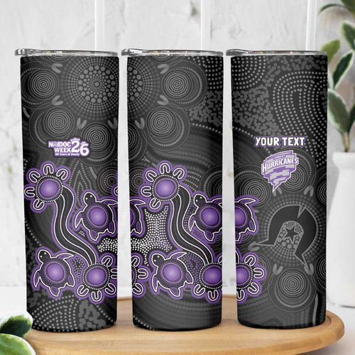Personalised Hobart Hurricanes NAIDOC Week 2026 Skinny Tumbler Sea Turtles Aboriginal Art