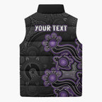 Personalised Hobart Hurricanes NAIDOC Week 2026 Sleeveless Puffer Jacket Sea Turtles Aboriginal Art