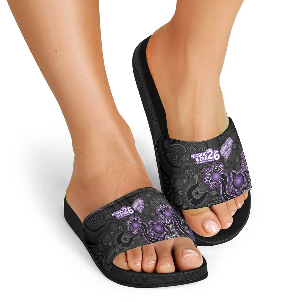 Hobart Hurricanes NAIDOC Week 2026 Slide Sandals Sea Turtles Aboriginal Art