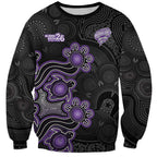 Personalised Hobart Hurricanes NAIDOC Week 2026 Sweatshirt Sea Turtles Aboriginal Art
